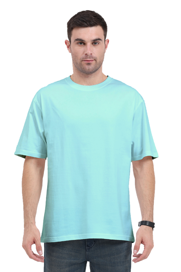 Oversized Classic T-Shirt | Premium Cotton Comfort (Lavender, Mint, Light Baby Pink, Baby Blue) - Image 2