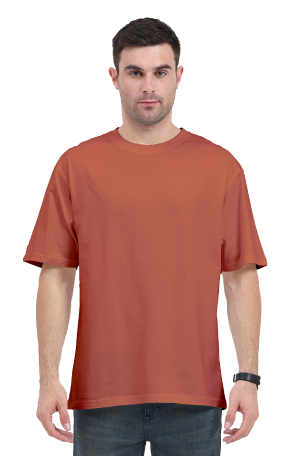 Oversized Classic T-Shirt | Premium Cotton Comfort (Coral, Royal Blue, Olive Green, Purple S)