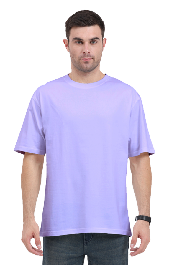 Oversized Classic T-Shirt | Premium Cotton Comfort (Lavender, Mint, Light Baby Pink, Baby Blue) - Image 3