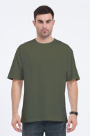 Oversized Classic T-Shirt | Premium Cotton Comfort (Coral, Royal Blue, Olive Green, Purple S)